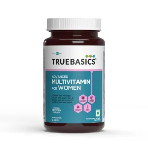 TrueBasics Advanced Multivitamin for Women (90 Tablets) | With Clinically Researched Ingredients | For Energy, Immunity and Joints, Maintains Hormonal Balance