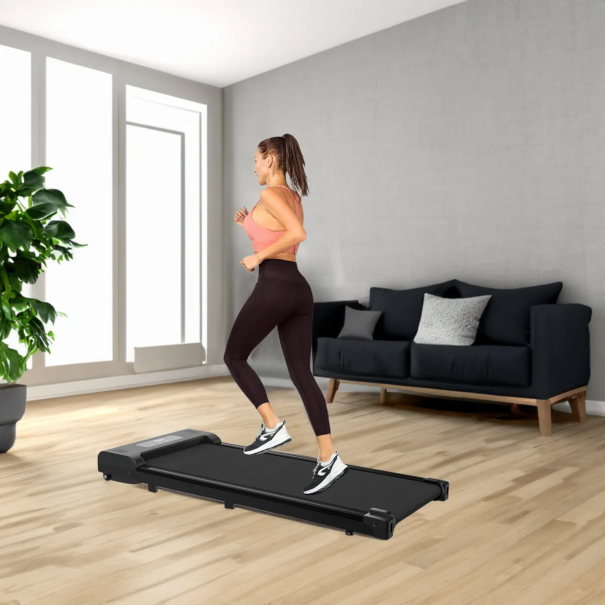 Undertable treadmill, walking mat, portable jogger with remote LED display (265 pounds)