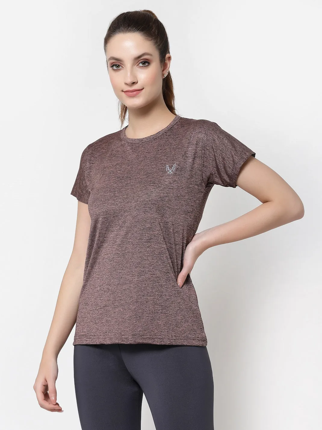 UZARUS Women's Regular Fit Sports Gym T-Shirt