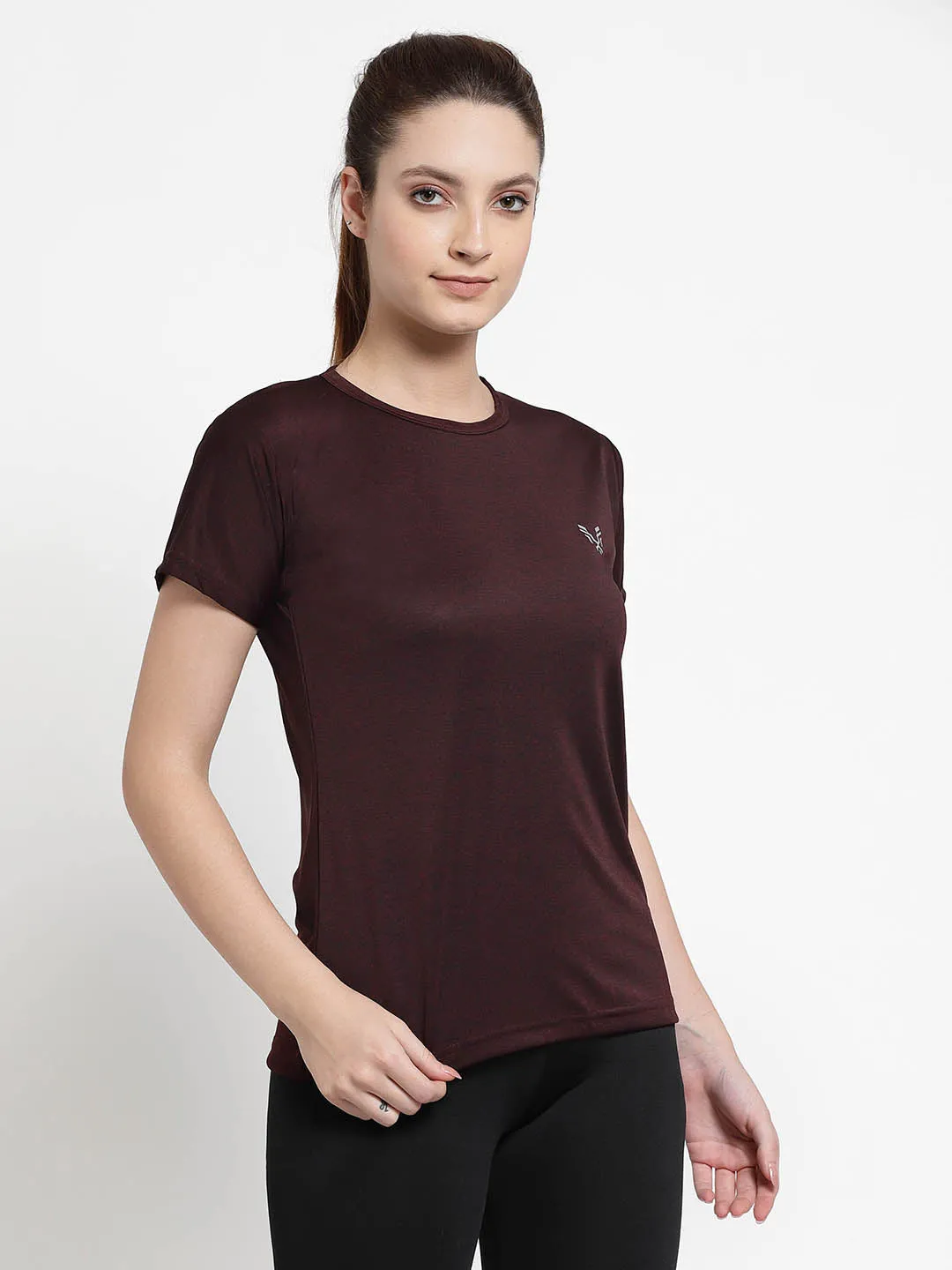 UZARUS Women's Regular Fit Sports Gym T-Shirt