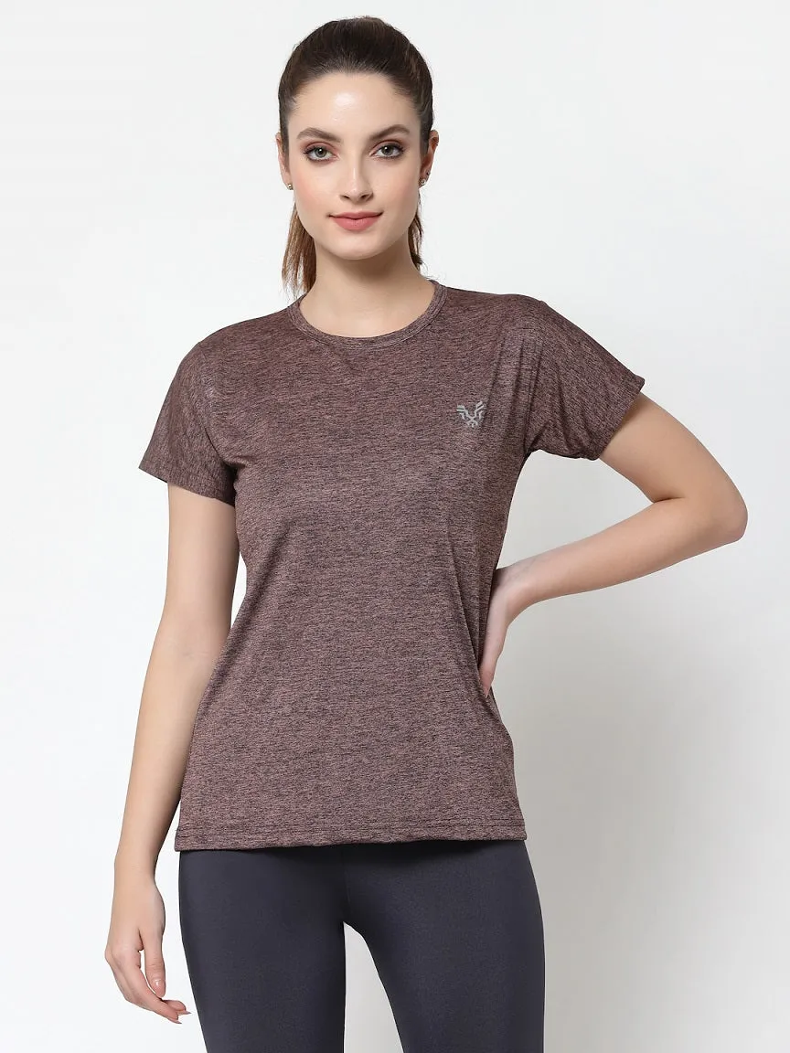 UZARUS Women's Regular Fit Sports Gym T-Shirt