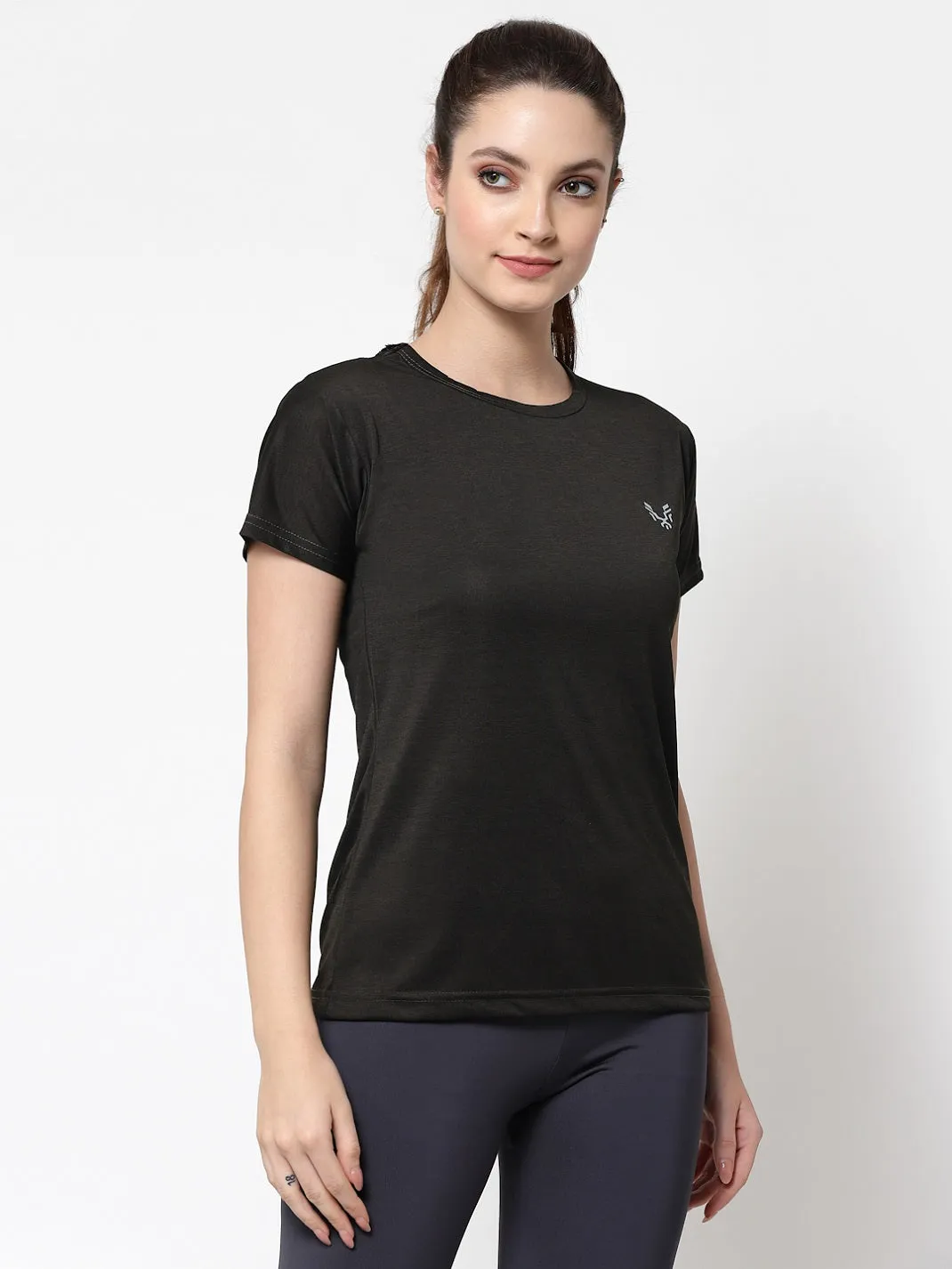 UZARUS Women's Regular Fit Sports Gym T-Shirt