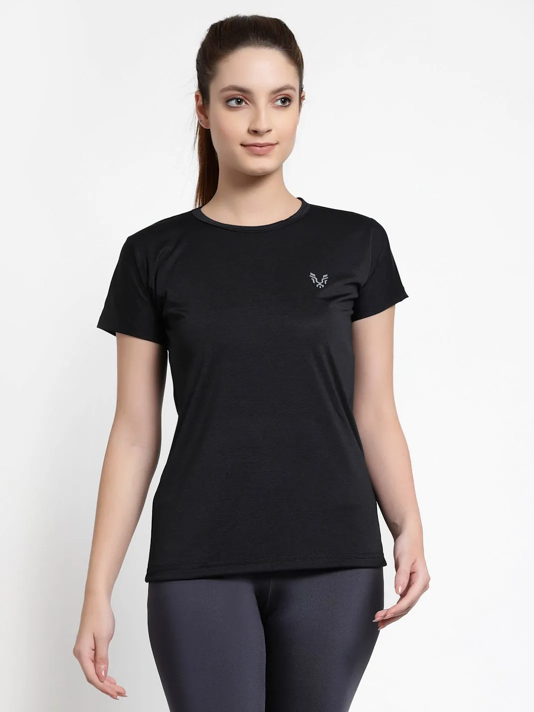 UZARUS Women's Regular Fit Sports Gym T-Shirt