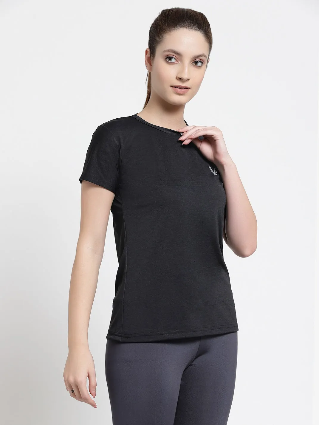 UZARUS Women's Regular Fit Sports Gym T-Shirt