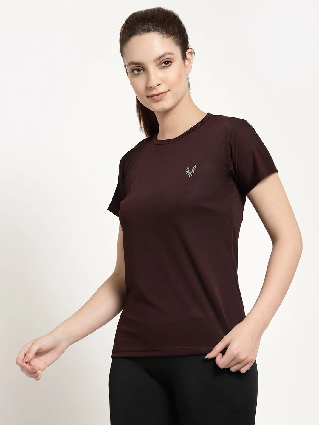 UZARUS Women's Regular Fit Sports Gym T-Shirt