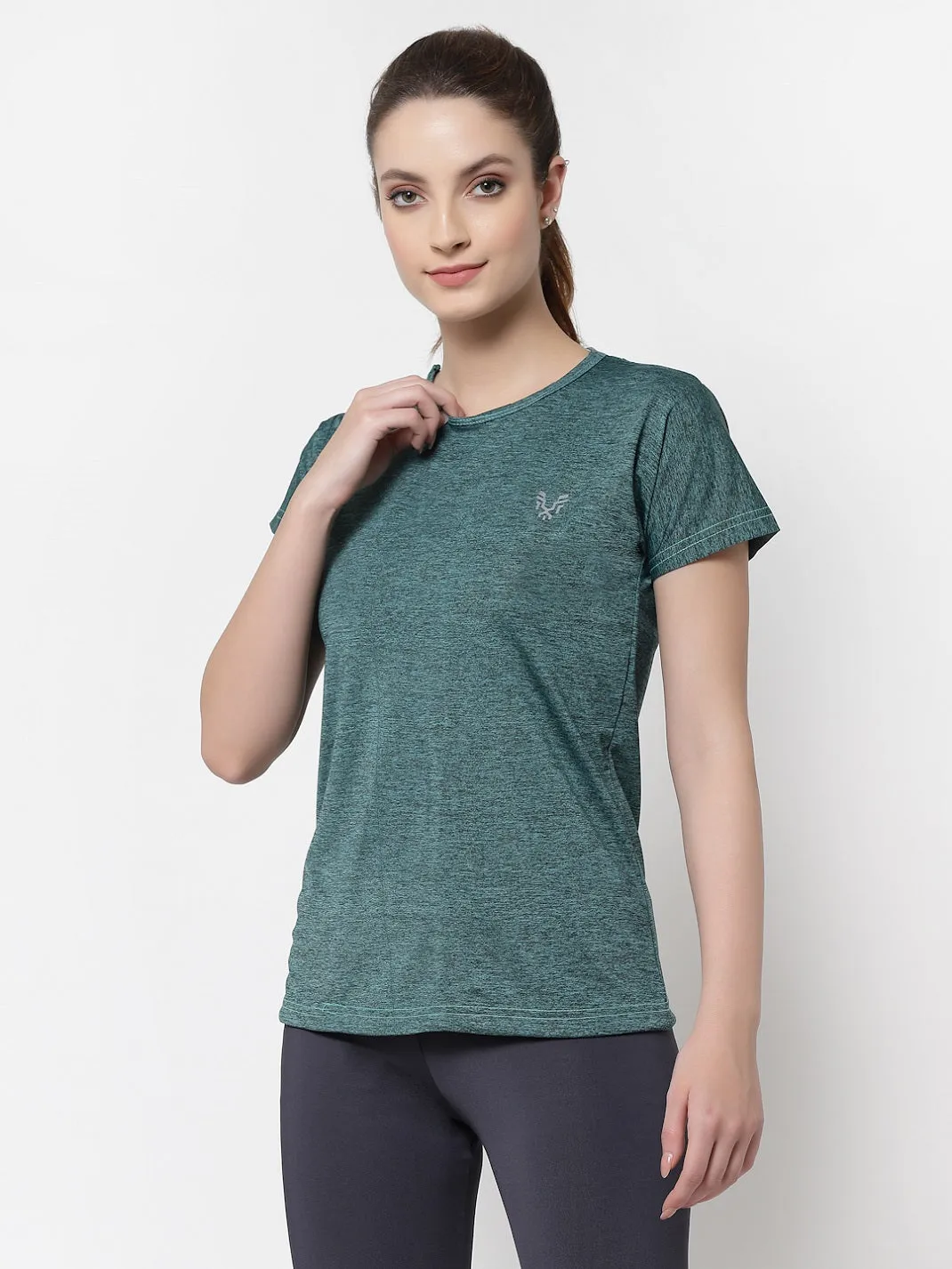 UZARUS Women's Regular Fit Sports Gym T-Shirt