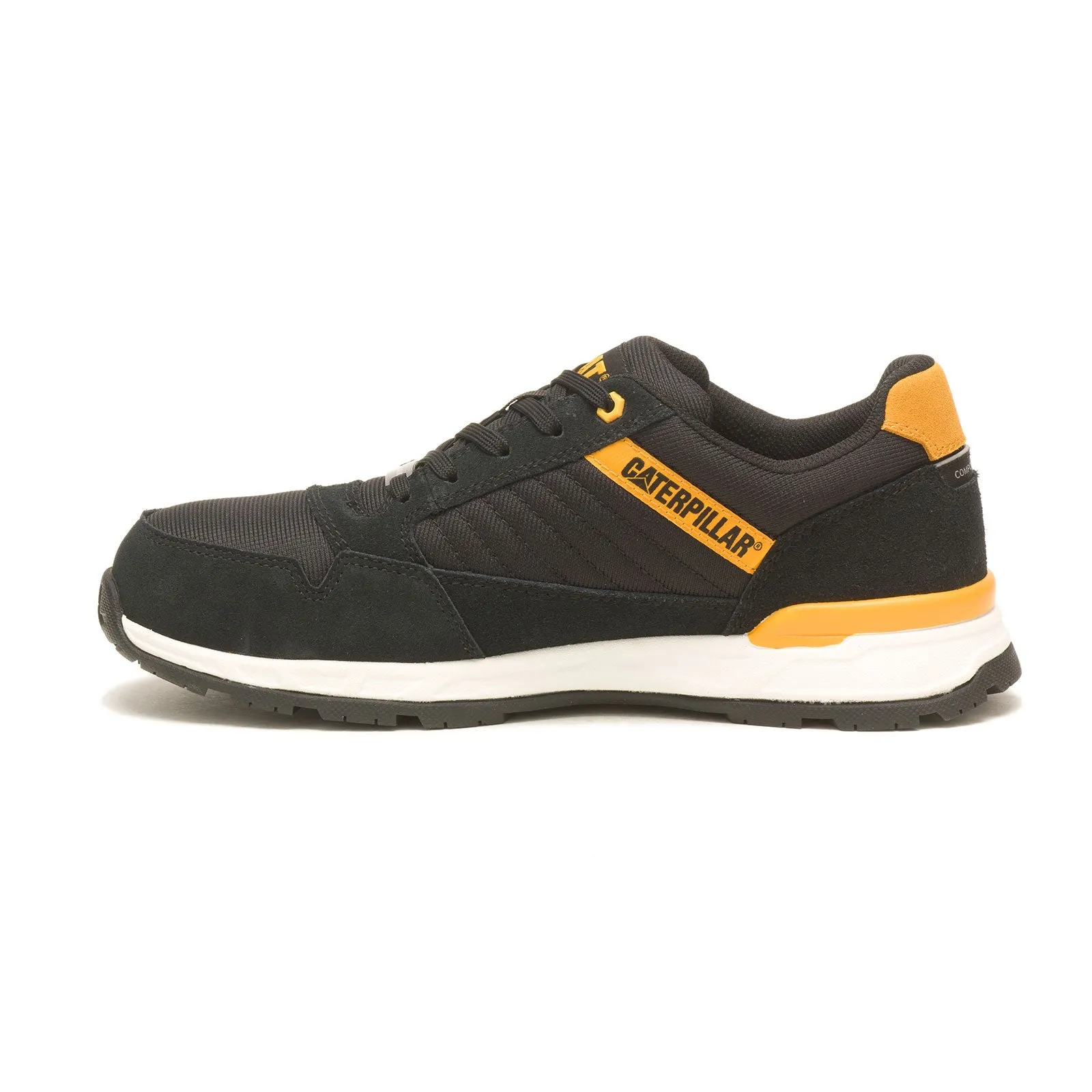 Venward Composite-Toe Work Shoe Black/Cat Yellow