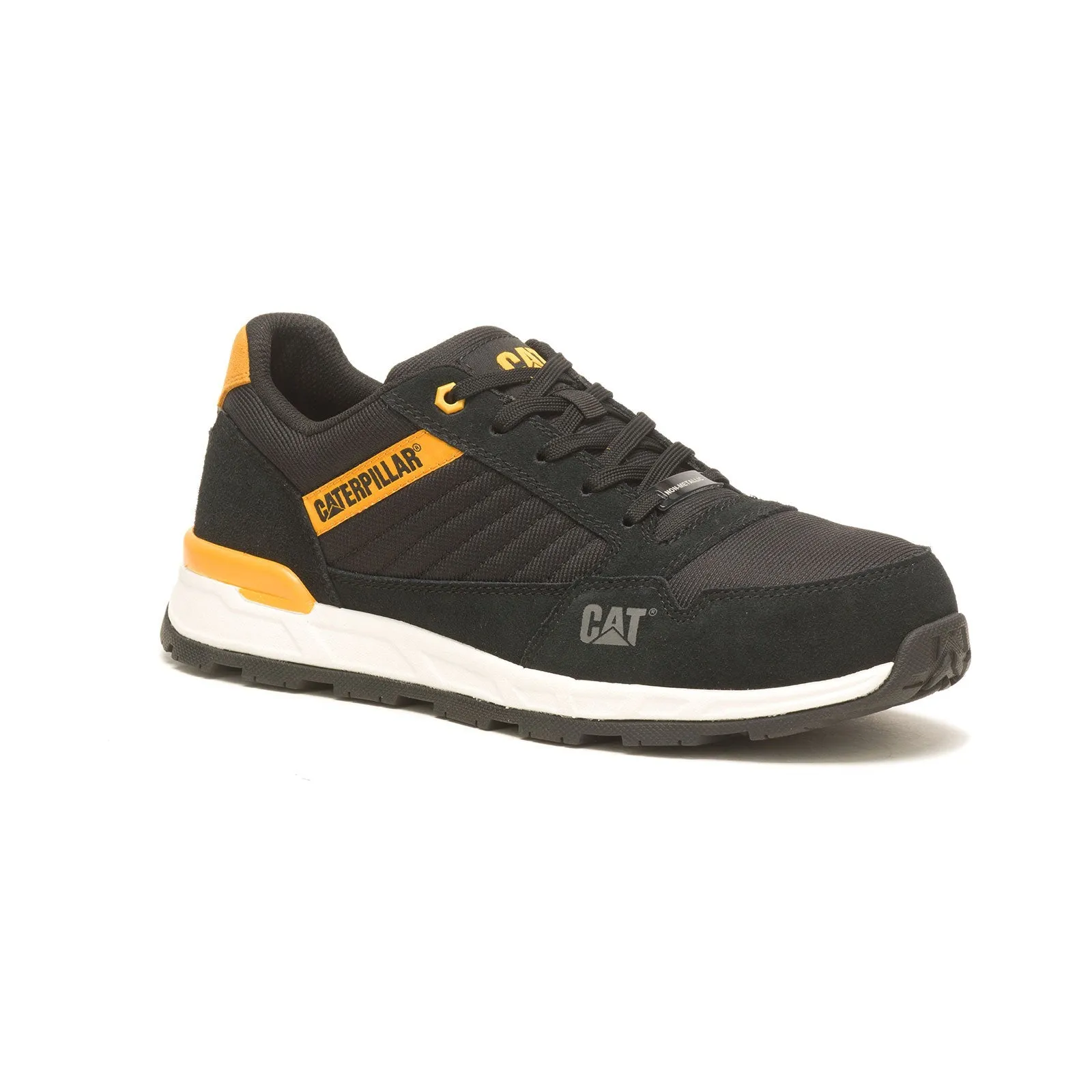 Venward Composite-Toe Work Shoe Black/Cat Yellow