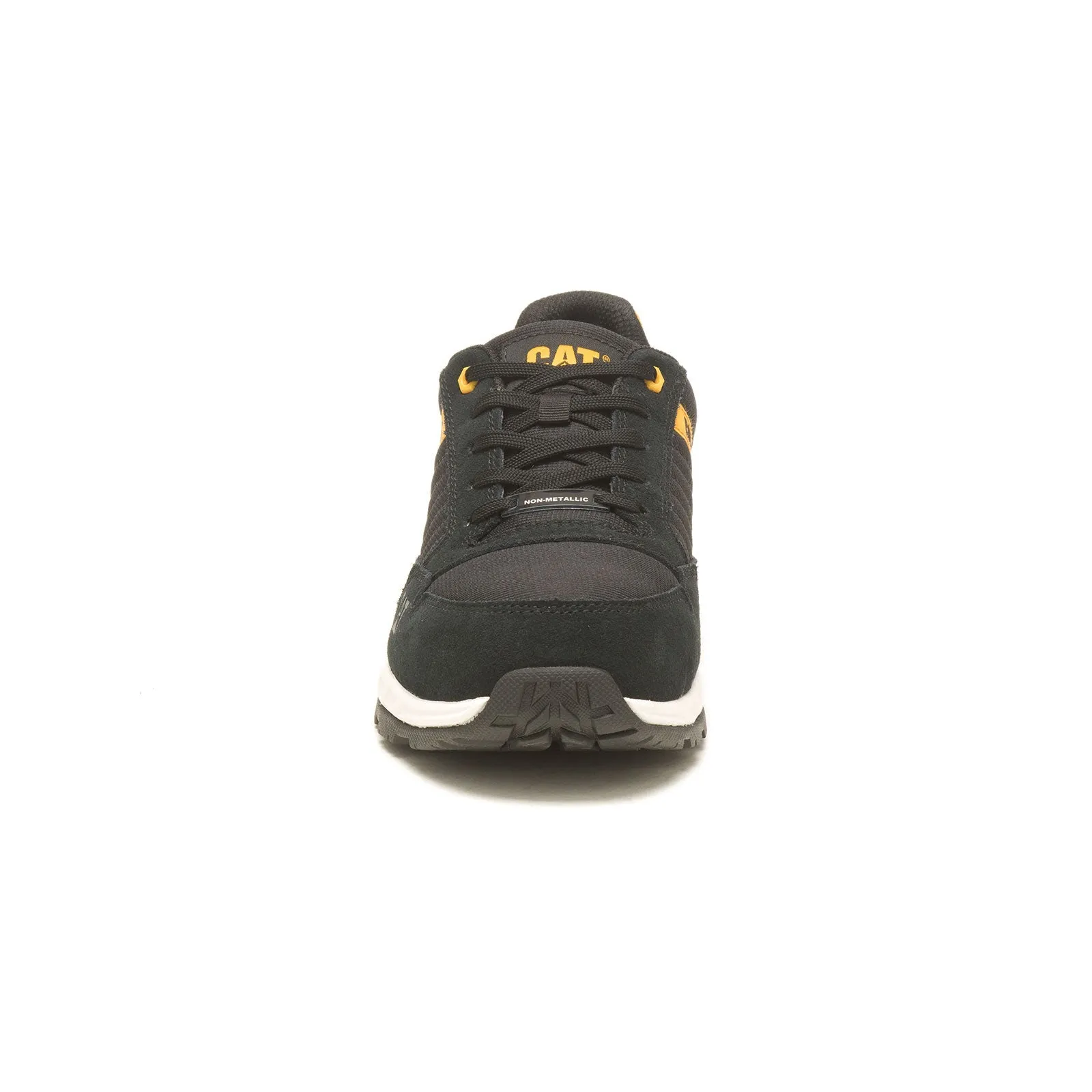 Venward Composite-Toe Work Shoe Black/Cat Yellow