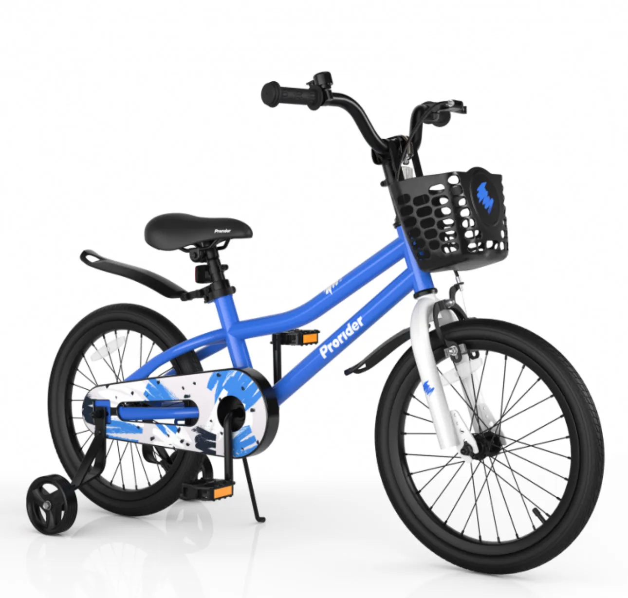 Very Cool 18” Kids Pedal Bicycle W Kickstand, Coaster Brake Ages 4-8 | Bell | Adjustable Seat | Easy Assembly | Removable Training Wheels | Anti-Slip Tires