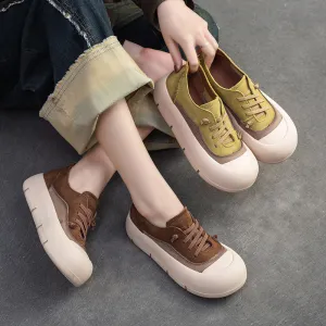 Women Fashion Leather Minimalist Flat Casual Shoes