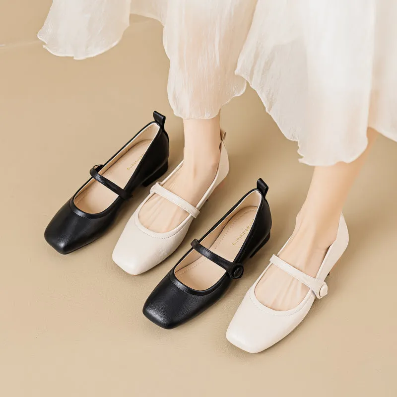 Women Minimalist Soft Leather Casual Shoes