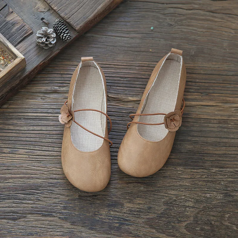 Women Retro Soft Handmade Casual Flats