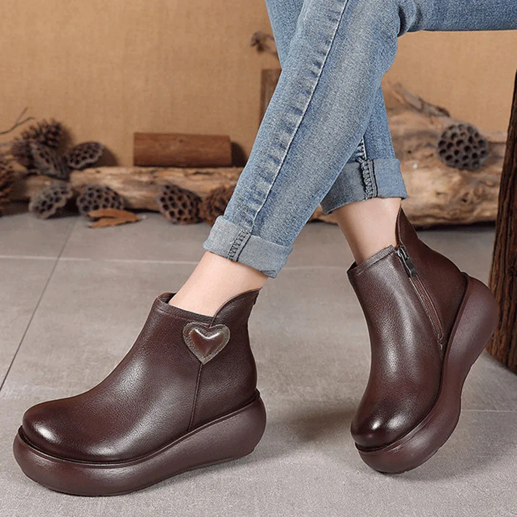 Women Waterproof Platform Retro Boots 34-44 | Gift Shoes