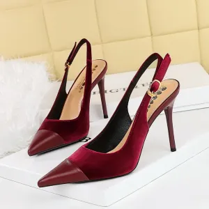 Women's Fashion Shoes: Stylish Suede High Heels with Super High 8cm Heel