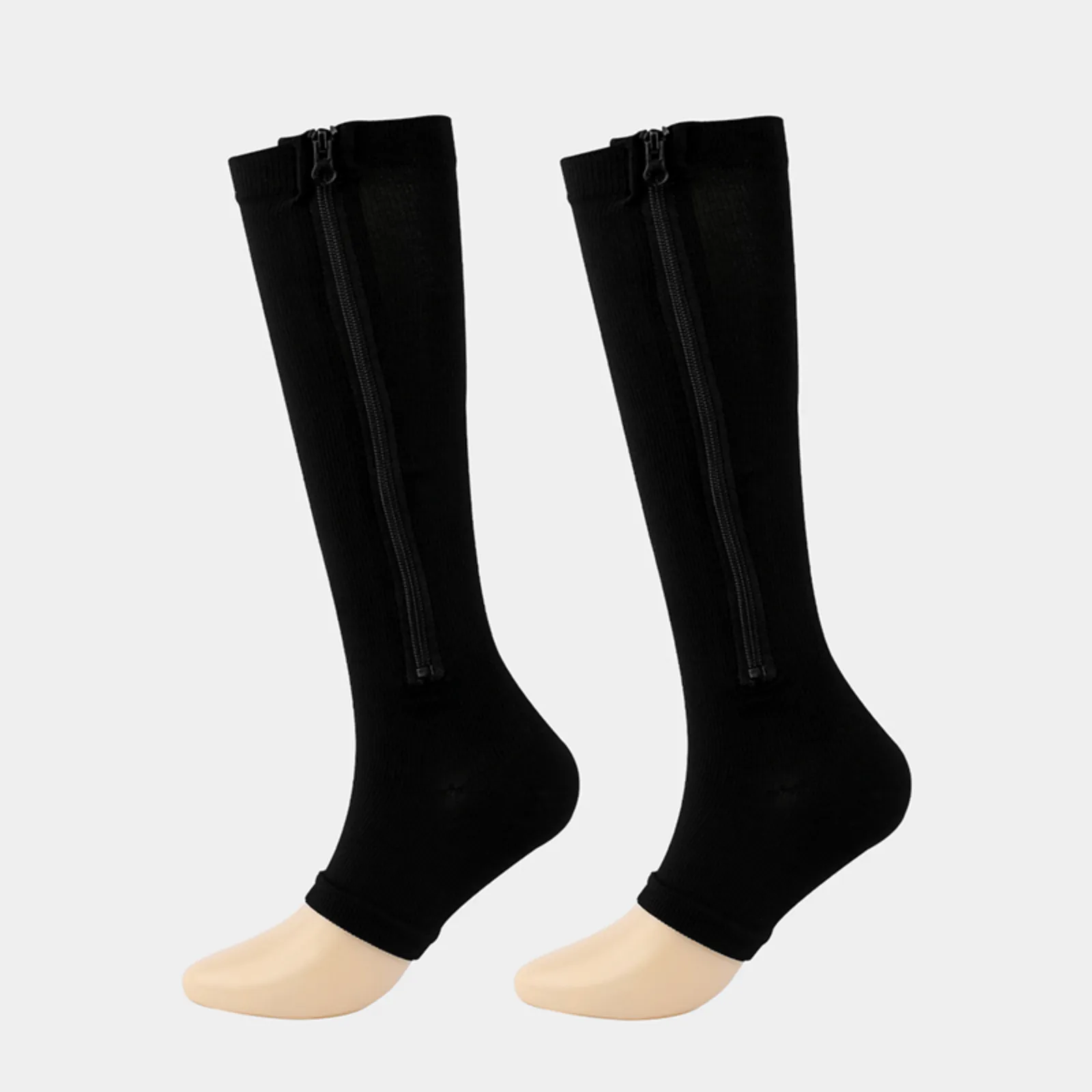 Zippered Compression Socks for Swelling Relief  Men  Women